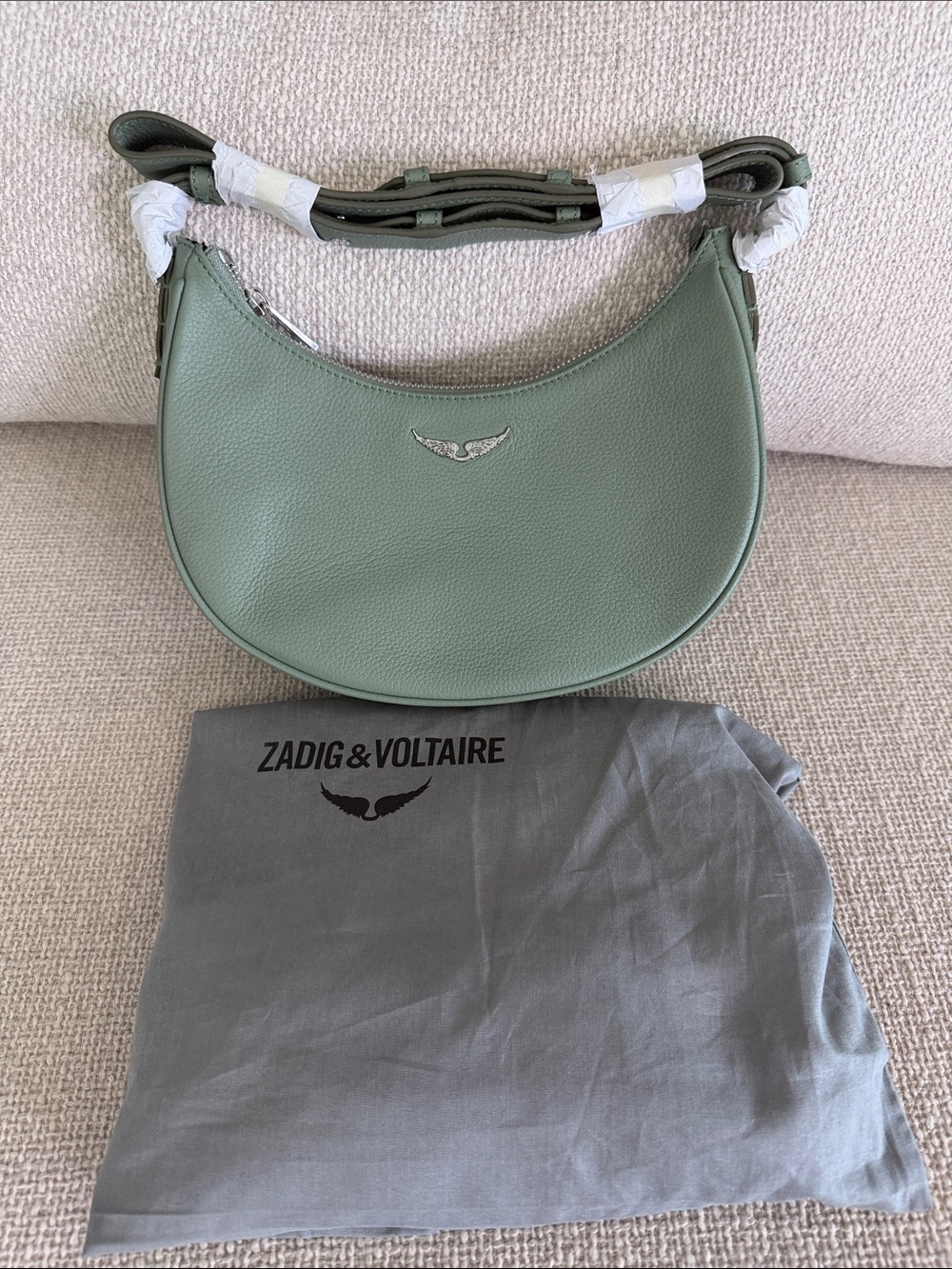 BNNW Zadig & Voltaire MoonVibe Grained Leather Bag